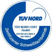 TÜV NORD - Zertifizierter Schweißfachbetrieb